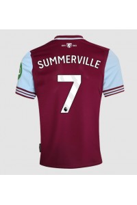 Fotbalové Dres West Ham United Crysencio Summerville #7 Domácí Oblečení 2024-25 Krátký Rukáv